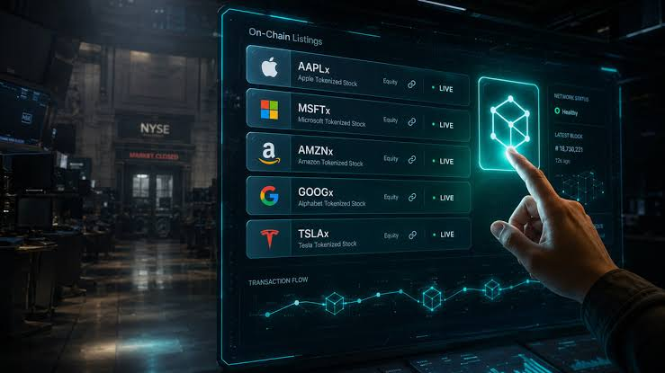 US stock market infrastructure connects with blockchain technology for tokenized share trading